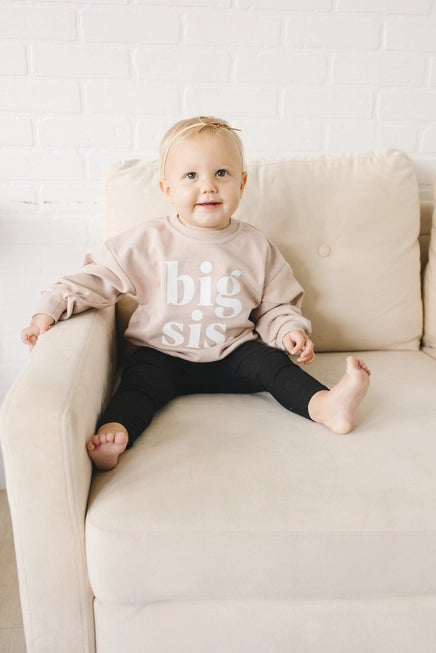 Big Sis Crewneck Sweatshirt - Big Sister Crew Neck Toddler