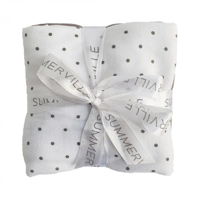 Organic Blankies White Dotty 3-pack