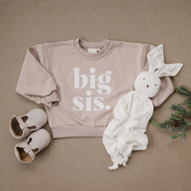 Big Sis Crewneck Sweatshirt - Big Sister Crew Neck Toddler