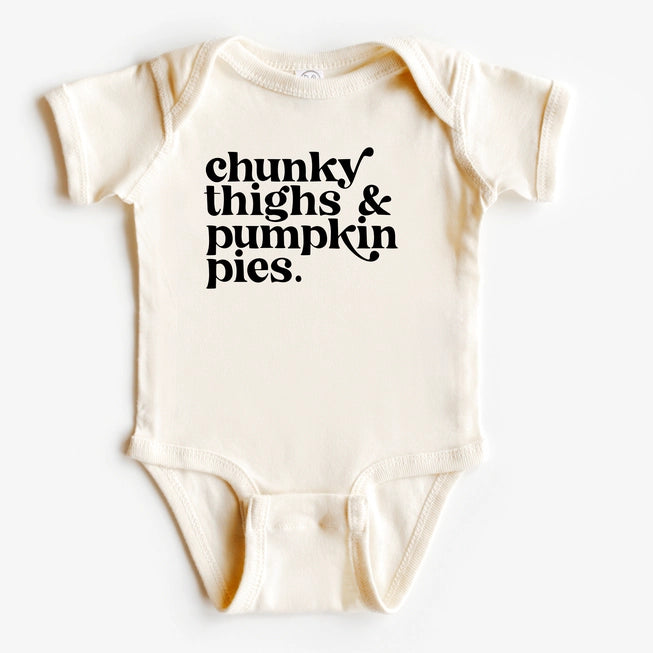 Chunky Thighs + Pumpkin Pies Bodysuit | Long Sleeve