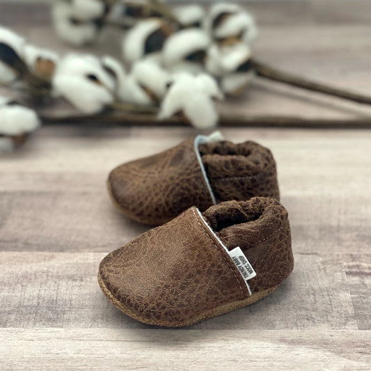 Chocolate Suede Moccasins