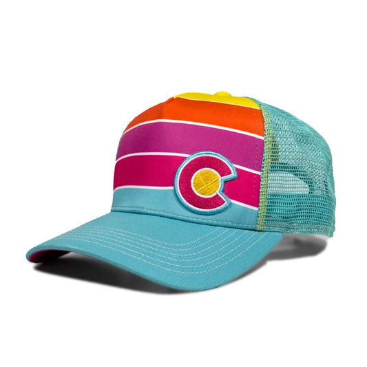 Hat - Turquoise Lake Fader Trucker